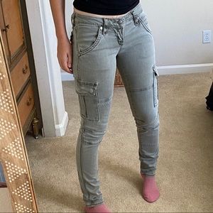 Rock revival army green Katlin skinny jeans